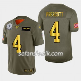 Dallas Cowboys Tröjor Dak Prescott 4 Nike 2019 Salute to Service 100th - Herr